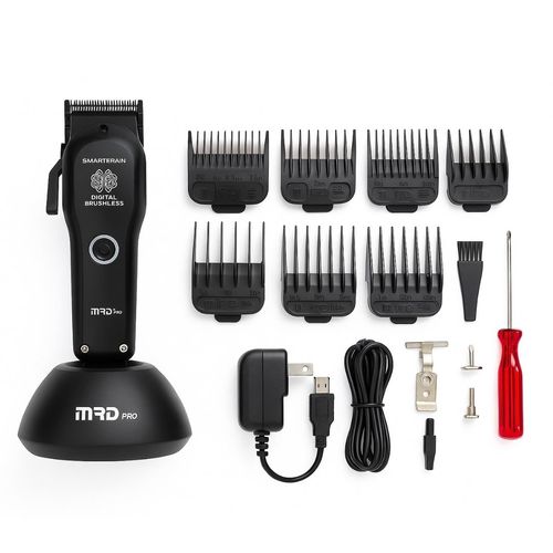 מכונת תספורת מקצועית MRD PRO HC-3969ST אם אר די בצבע שחור