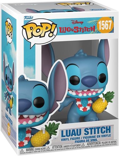 בובת פופ דיסני: לילו וסטיץ' - סטיץ' הוואי - #1567 Funko POP! Disney: Lilo & Stitch - Luau Stitch