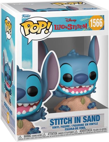 בובת פופ דיסני: לילו וסטיץ' - סטיץ' בחול - #1566 Funko POP! Disney: Lilo & Stitch - Stitch in Sand