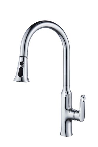 ברז מטבח נשלף PIER כרום ניקל AQUILA PREMIUM
