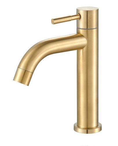 ברז פרח מים קרים זהב מוברש AQUILA