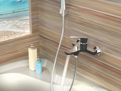ברז אמבט MURRE שחור מט AQUILA PREMIUM