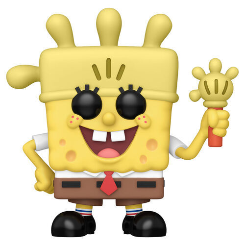 בובת פופ בובספוג - בובספוג עם כפפת אור - #1671 Funko POP! SBS 25th - Spongebob w Glove Light 
