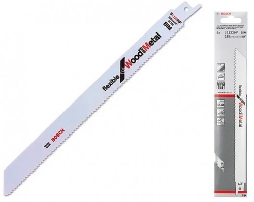 סט 5 יח' למסור חרב 225MM דגם S1122HF מבית BOSCH