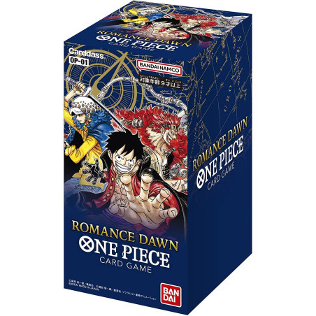 קלפי וואן פיס בוסטר בוקס יפני רומנס דואן Bandai ONE PIECE ROMANCE DAWN OP-01 Booster Box