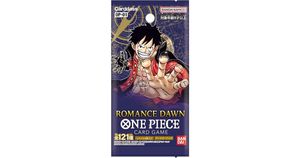 קלפי וואן פיס חבילת בוסטר יפני רומנס דואן  One Piece Trading Card Game Romance Dawn Booster Pack OP-01 [JAPANESE, 9 Cards]