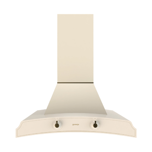 קולט אדים צמוד קיר Gorenje בסגנון רטרו בצבע שמנת דגם DK63MCLI