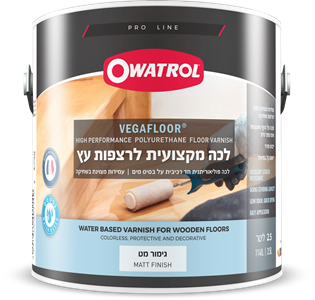 אווטרול לכה פוליאוריתנית פרמיום פנימית לעץ ע"ב מים מט - 750 מ"ל