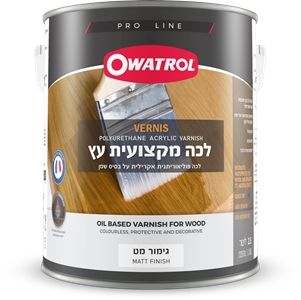 אווטרוול לכה פוליאוריתנית פנימית לעץ ע"ב שמן משי - 750 מ"ל