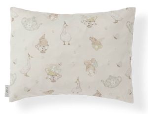 ציפית לכרית תינוק במידה 35x45 ס"מ 100% כותנה - מסיבת תה