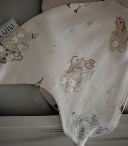 שמיכי ארנב לתינוק 100% כותנה - מסיבת תה