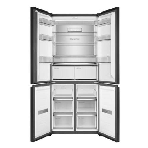 מקרר 4 דלתות 521 ליטר TCL C635CDBN נירוסטה מושחרת