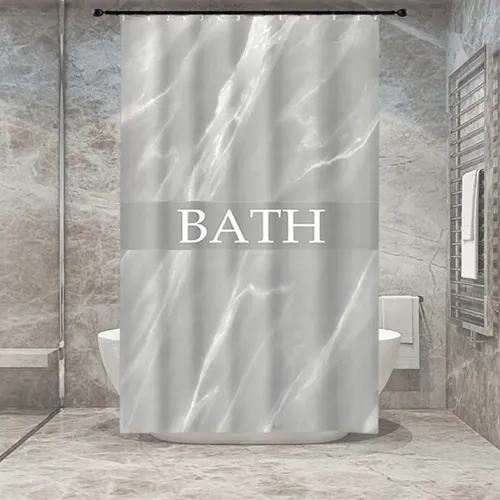 וילון אמבטיה במבחר צבעים 240/180 BATH -5 מתוך קולקציית וילונות אמבטיה (מבט נוסף) - פריט מעוצב לעיצוב חלל רחצה מודרני ויוקרתי