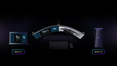 מסך מחשב גיימינג TCL 57'' 4K Curved 57R94 120Hz  1ms  