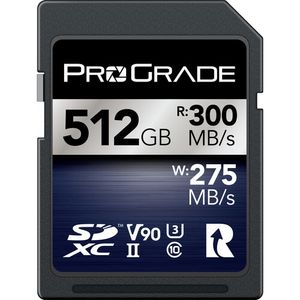 כרטיס זיכרון ProGrade 512GB SDXC UHS-II V90 Iridium