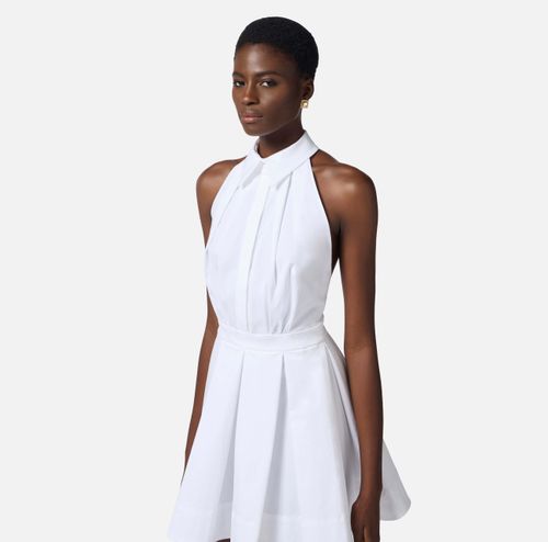 Cotton gabardine dress