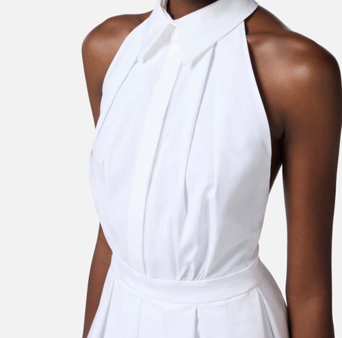 Cotton gabardine dress