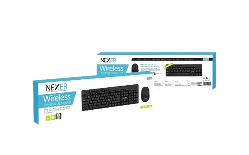סט מקלדת ועכבר אלחוטי עברית/אנגלית/ערבית NEXER KB900 