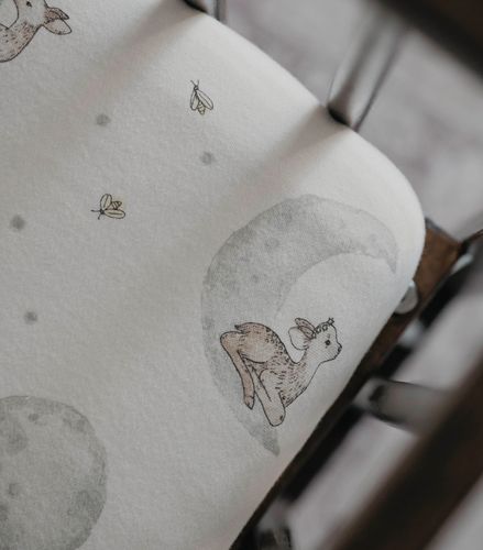 סדין מעוצב לעריסת תינוק 100% כותנה - ליל כוכבים