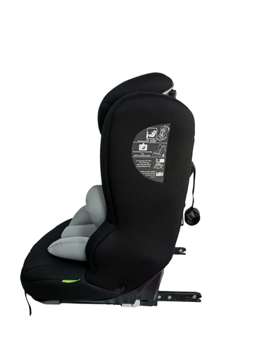 בוסטר רצועות 2 ב- 1 לרכב עם עגינת איזו פיקס תקן ISIZE R129 – צבע:שחור אפור
