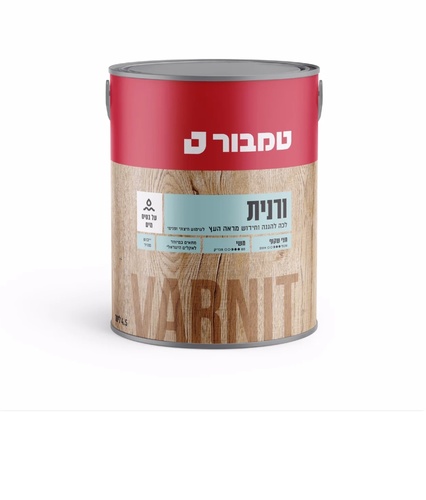 ורנית לעץ לבן מלכותי 549 4.5 ליטר מבית טמבור