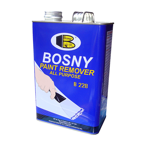 מסיר צבע Bosny B228 400 גרם - מיכל בלחץ עם מרקם ג'ל שקוף להסרה מהירה של צבעים ולכות ממגוון משטחים, מק