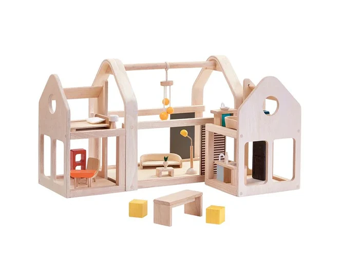 בית בובות עץ מודולרי נייד - PLAN TOYS