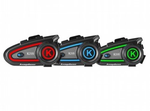 דיבורית בלוטוס לקסדת אופנוע K21S – אינטרקום זוגי עם תאורה