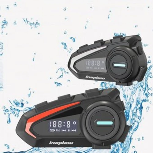 דיבורית בלוטוס לקסדת אופנוע K20 – מיקרופון קשיח, מסך ותמיכה בעמידות למים