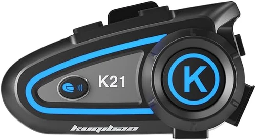 דיבורית בלוטוס לקסדת אופנוע K21S – אינטרקום זוגי עם תאורה