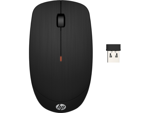 עכבר HP אופטי אלחוטי גדול - דונגל ננו X200 שחור