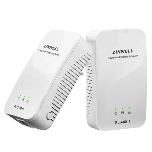 2 יחידות מתאם רשת על חשמל ZINWELL PLS-8111 *מחודש