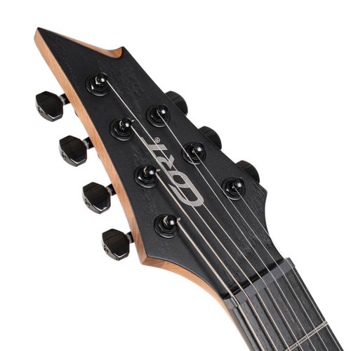 גיטרה חשמלית 7 מיתרים כולל נרתיק Cort KX707 EverTune OPBK w/bag