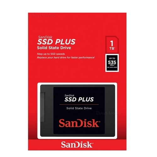 דיסק SSD SANDISK PLUS 1TB 2.5 UP TO 535-MB/S