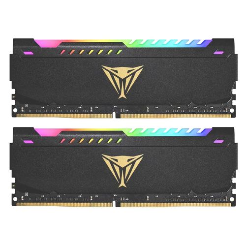 זכרון GAMING XPOWERVIPER BLACK PATRIOT DDR4 16GB 3200 C16 RGB צלעות קרור