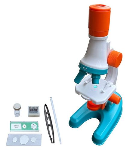 מיקרוסקופ לילדים עם הגדלה פי 100, תאורת LED ו 30 אביזרים