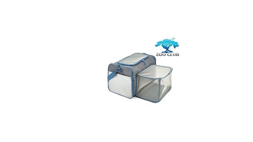 פופוס תיק נשיאה מתרחב לחתולים ולכלבים אפור / כחול