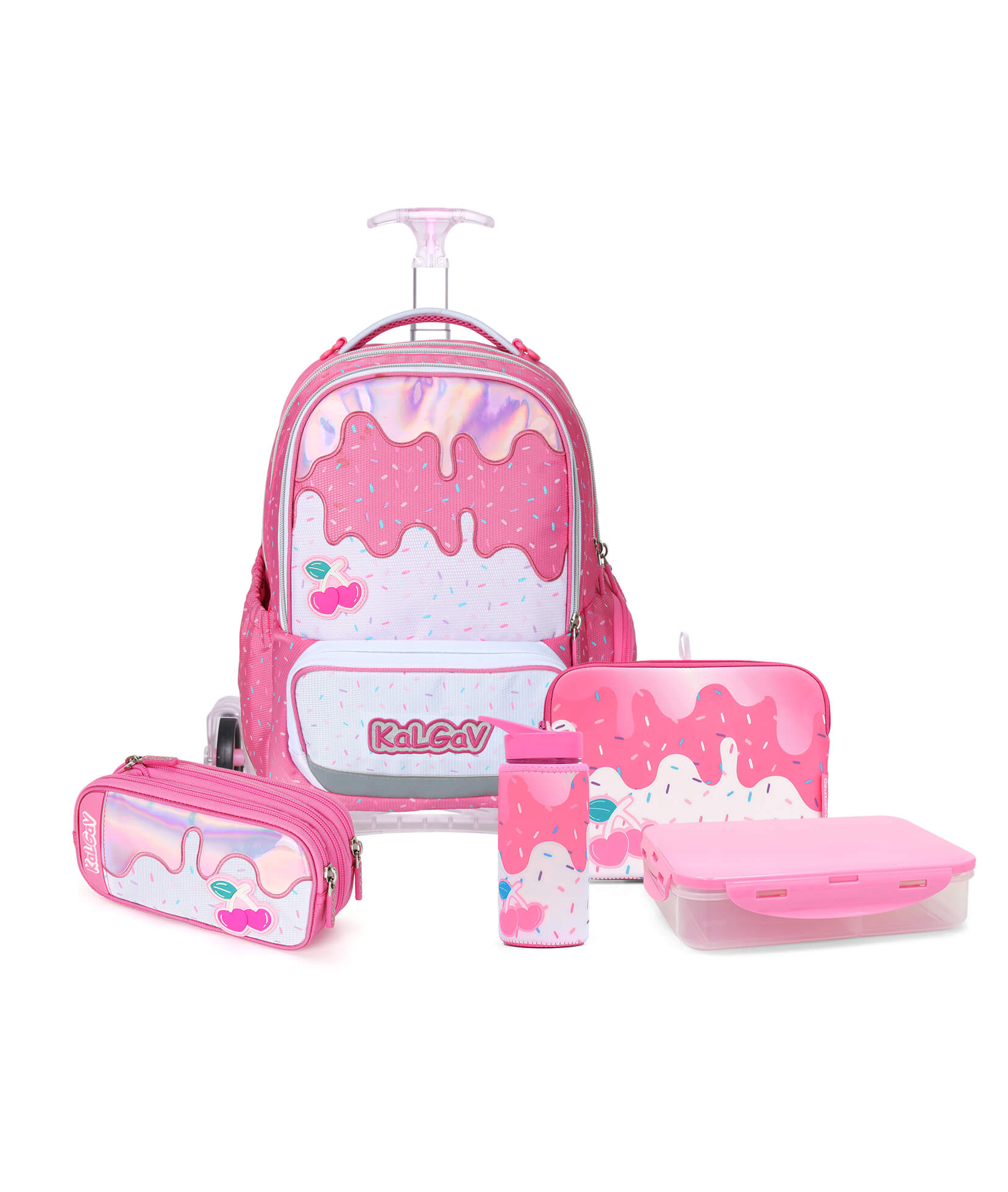 סט לכיתה א X-Fix Trolley מילקשייק ורוד