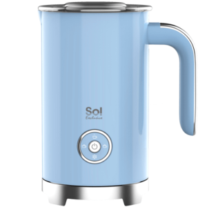 מקציף חלב יוקרתי 300 מ"ל בצבע תכלת Sol SL-7009