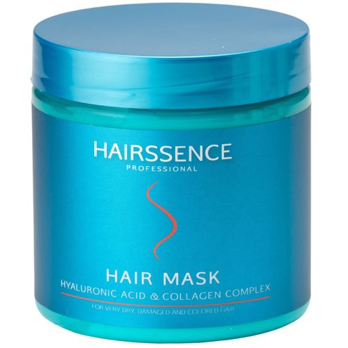 מסכה לשיער HAIRSSENCE חומצה היאלורונית וקולגן לשיער יבש, פגום וצבוע 500 מ