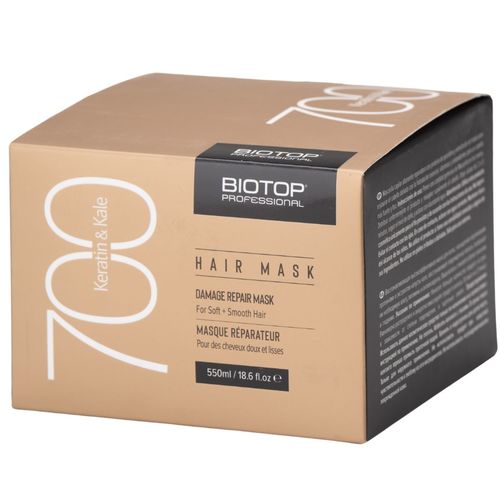 מסכה לשיער מסדרת 700 עם קרטין וקייל BIOTOP ביוטופ 550 מ