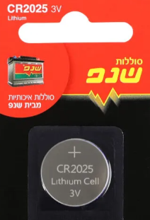 מארז 5 סוללות כפתור CR2025 3V