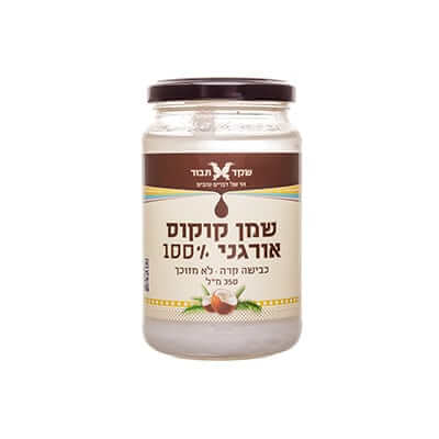 שמן קוקוס 1 ליטר  שקד תבור 