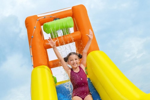 פארק מים הר מגה ספלאש Bestway Splash מגלשה+קיר טיפוס+שיכשוכית דגם 53478