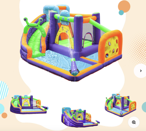 מתנפח חייזר קפיצה ומגלשה Doctor Dolphin 83022 