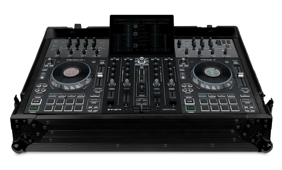 קייס קשיח איכותי עם גלגלים - UDG Ultimate flight case for DENON DJ PRIME 4 PLUS