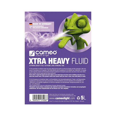 נוזל עשן כבד במיוחד במיכל 5 ליטר דגם CLFXHEAVY5L מבית CAMEO