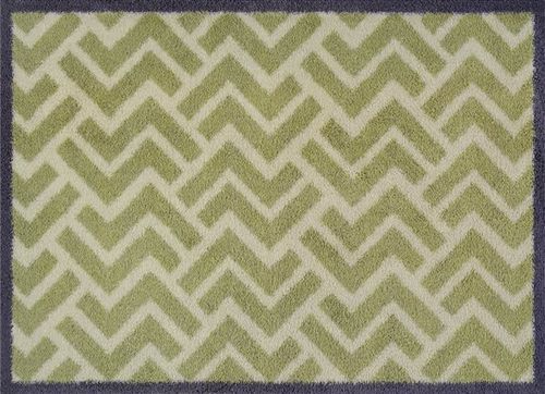 שטיח ללא מסגרת Turtle Mat Herringbone Green 60X85 