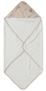 מגבת רחצה דו-שכבתית עם כובע עשויה מכותנת במבוק סופגת במיוחד - גינת בר