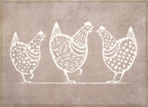 שטיח ללא מסגרת Turtle Mat Hens 60X85 